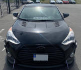 Hyundai Veloster 2011-2017 гг. Накладки на зеркала с вырезом под поворотник в стиле BMW (2 шт) фото 5