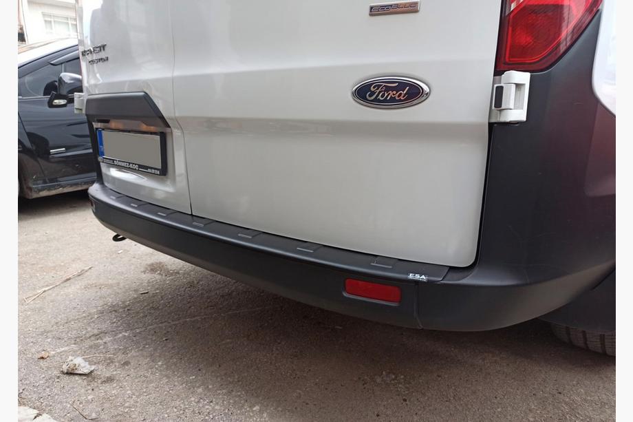 Ford Custom 2013-2022 гг. Накладка на задний бампер Esa (2013-2017, ABS) Image
