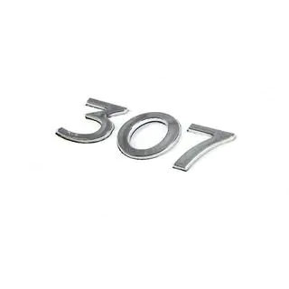 Надпись 307 (105мм x 30мм) Peugeot 307 2001-2008 гг. фото 2