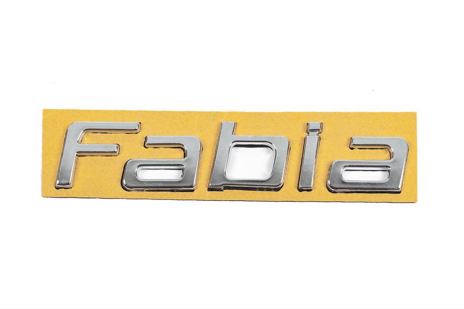 Skoda Fabia 2007-2014 гг. Надпись Fabia (125 мм x 25 мм) Image