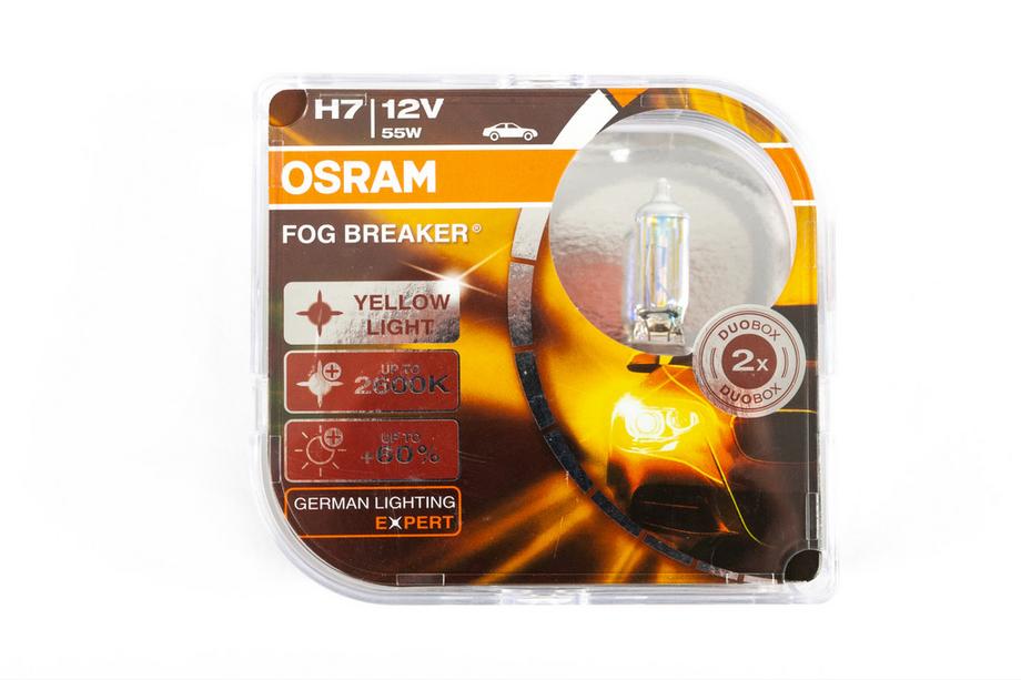 Лампа фары Osram H7 55W Fog Breaker 62210FBR Image