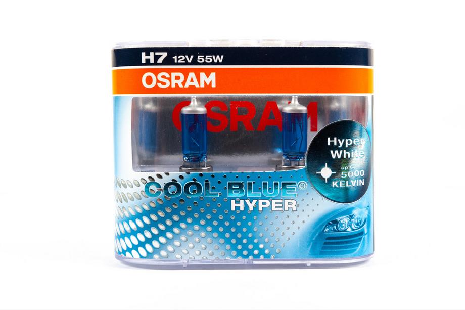 Лампа фары Osram H7 55W Cool Blue Hyper 62210CBH Image