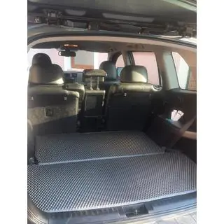 Коврик в багажник EVA (2 части, черный) Toyota Highlander 2008-2013 гг. фото 1