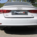 Audi A3 2012-2020 гг. Накладка на задний бампер EuroCap (2017-2020, ABS) фото 1