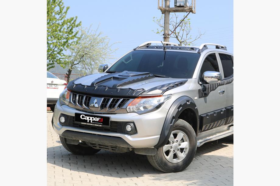 Mitsubishi L200 2015-2024 гг. Комплект накладок на капот DRAGON (2015-2019, 3 шт) Фото 1
