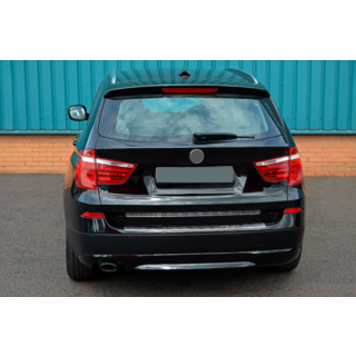 Накладка на задний бампер из нержавеющей стали OmsaLine (глянцевая, нерж.) фото 3