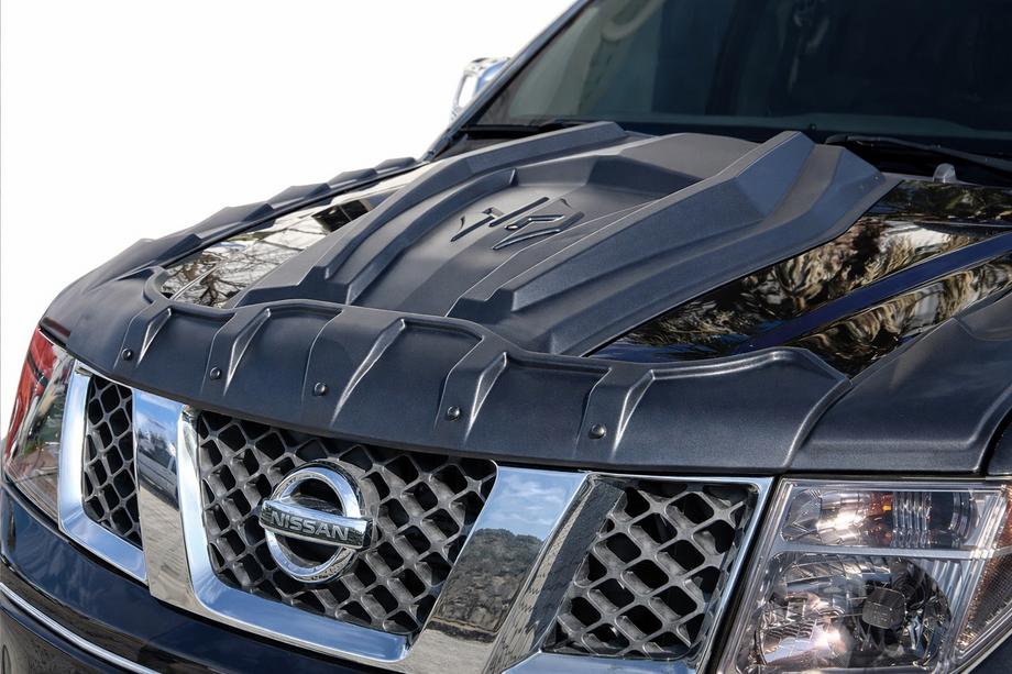 Nissan Navara 2006-2015 гг. Накладка на капот (ABS) Image