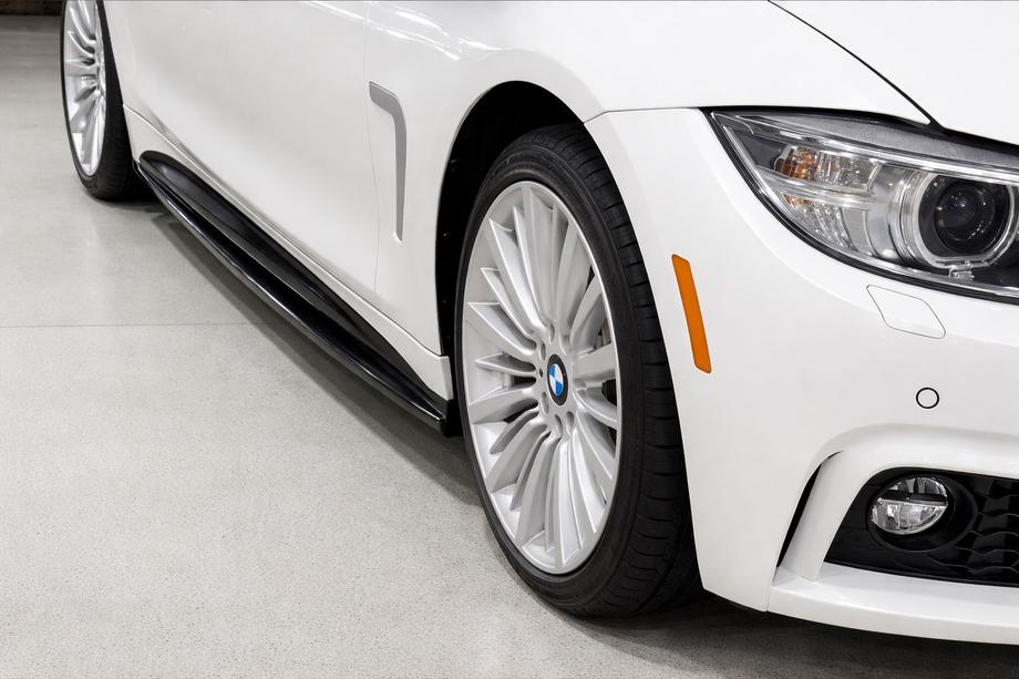 BMW 4 серия F32/F33/F36 2012-2020 гг. Боковые Подножки EuroCap (черные)