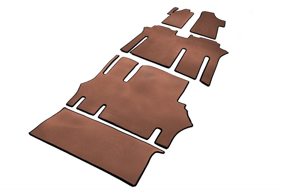 Mercedes Viano 2004-2014 гг. Коврики EVA V2 (Только самовывоз, Полный комплект, Коричневые) Image