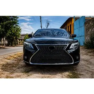 Передний бампер в сборе (рестайлинг, стиль Lexus V2) фото 1