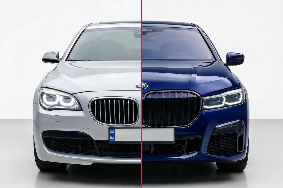 BMW 7 серия F01/F02 2008-2015 гг. Комплект рестайлинга в G12 M760 (с заменой крышки багажника и задних крыльев) Image