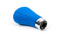 Ручка КПП OEM (кожзам, синяя гладкая) фото 4