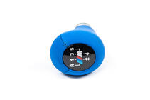 Ручка КПП OEM (кожзам, синяя гладкая) фото 5