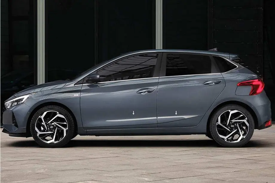 Hyundai I-20 2020- гг. Дверные молдинги OmsaLine (4 шт, нержавейка) Image