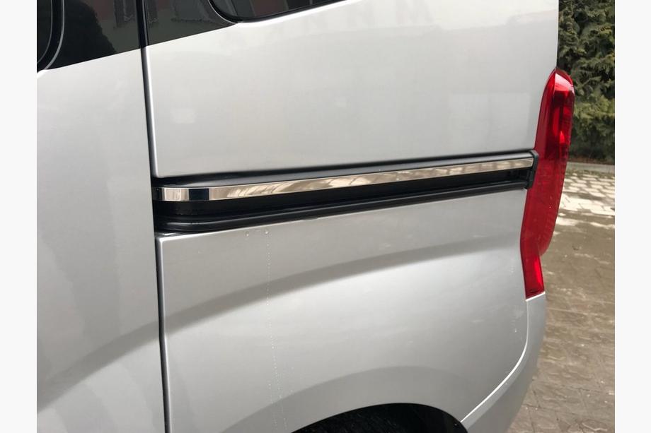 Peugeot Bipper 2008-2017 гг. Накладки на пороги из нержавеющей стали (2 шт.) Carmos - Турецкая Нержавеющая Сталь Фото 5