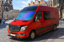 Mercedes Sprinter W906 2006–2018 гг. Передний лип 2013-2018 (ABS) фото 3