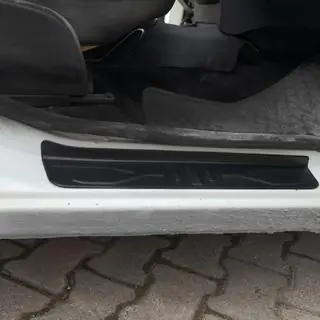Накладки на дверные пороги EuroCap (4 шт, ABS) Dacia Lodgy 2012-2022 гг. фото 1