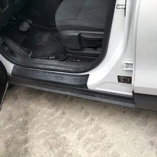 Накладки на дверные пороги EuroCap (4 шт, ABS) Opel Crossland X 2017-2024 гг. фото 1
