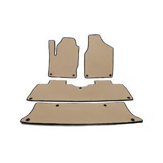 Коврики EVA (3 ряда, Бежевые) фото 1