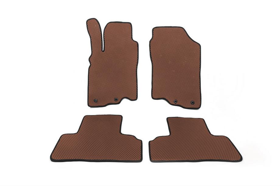 Honda Insight II 2009-2014 гг. Коврики EVA (Коричневые) Image