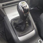 Skoda Octavia II A5 2006-2010 гг. Кожаный чехол для рычага КПП фото 3