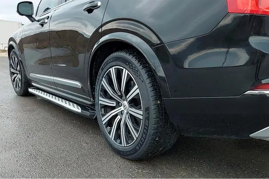 Volvo XC90 2015- гг. Боковые Подножки Shining (2 шт., Алюминий) Фото 11
