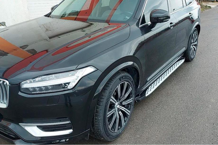 Volvo XC90 2015- гг. Боковые Подножки Shining (2 шт., Алюминий) Фото 13