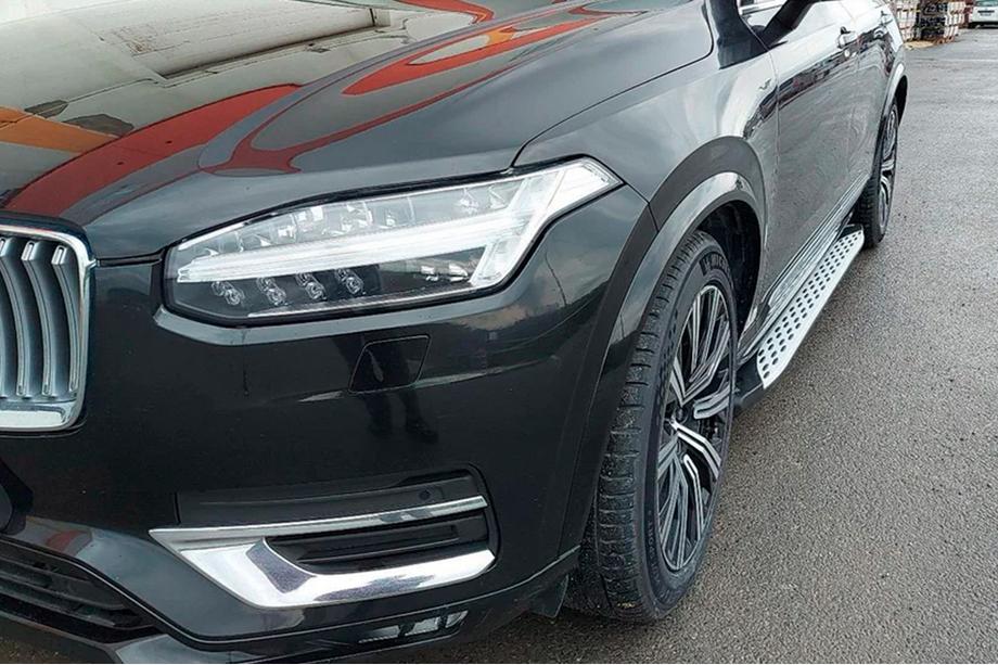 Volvo XC90 2015- гг. Боковые Подножки Shining (2 шт., Алюминий) Фото 14