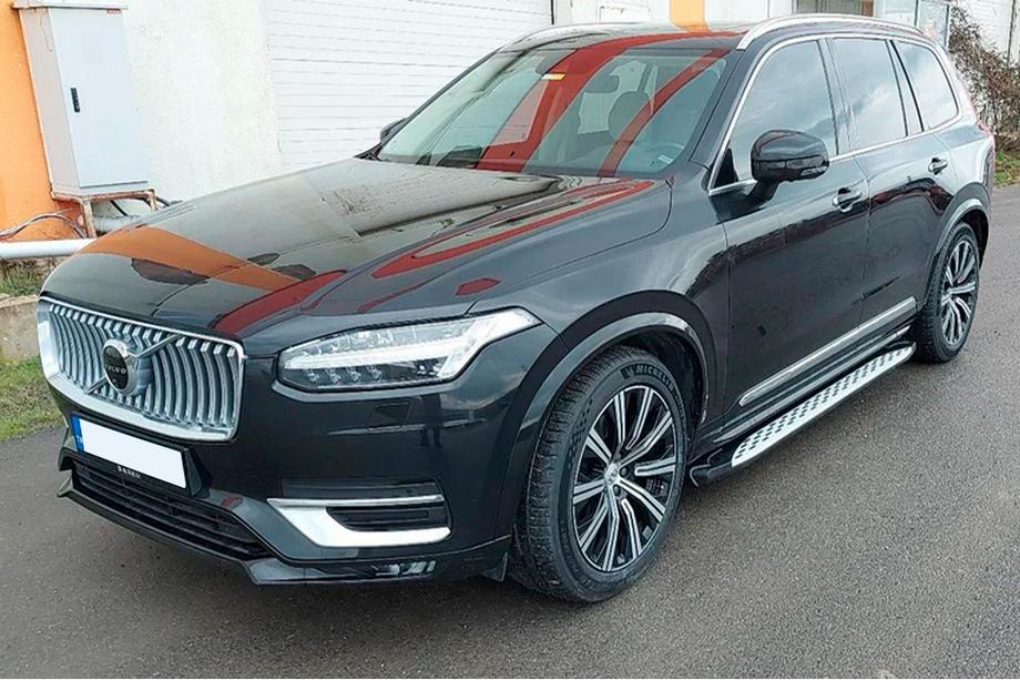Volvo XC90 2015- гг. Боковые Подножки Shining (2 шт., Алюминий) Фото 4