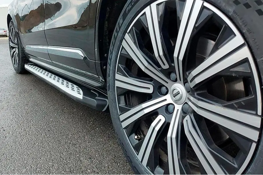 Volvo XC90 2015- гг. Боковые Подножки Shining (2 шт., Алюминий) Фото 7