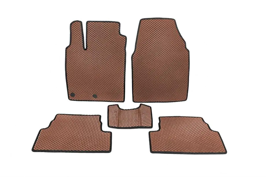 Nissan Qashqai 2007-2010 гг. Коврики EVA (Коричневые) Фото 1