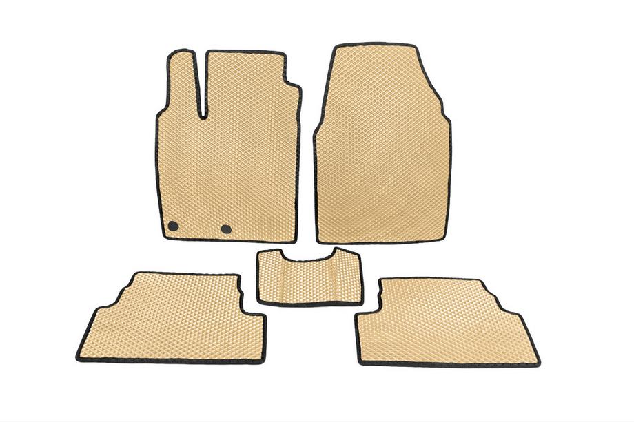 Nissan Qashqai 2007-2010 гг. Коврики EVA Бежевые Image