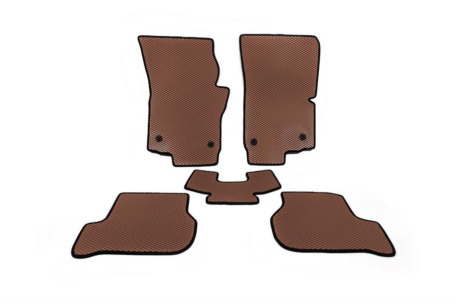 Seat Leon 2005-2012 гг. Коврики EVA (Коричневые) Image