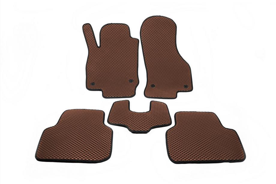 Skoda Octavia IV A8 2020- гг. Коврики EVA (Коричневые) Image