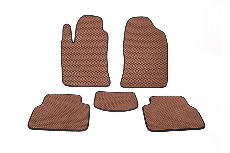 Toyota Avensis 2003-2009 гг. Коврики EVA (Коричневые) Image