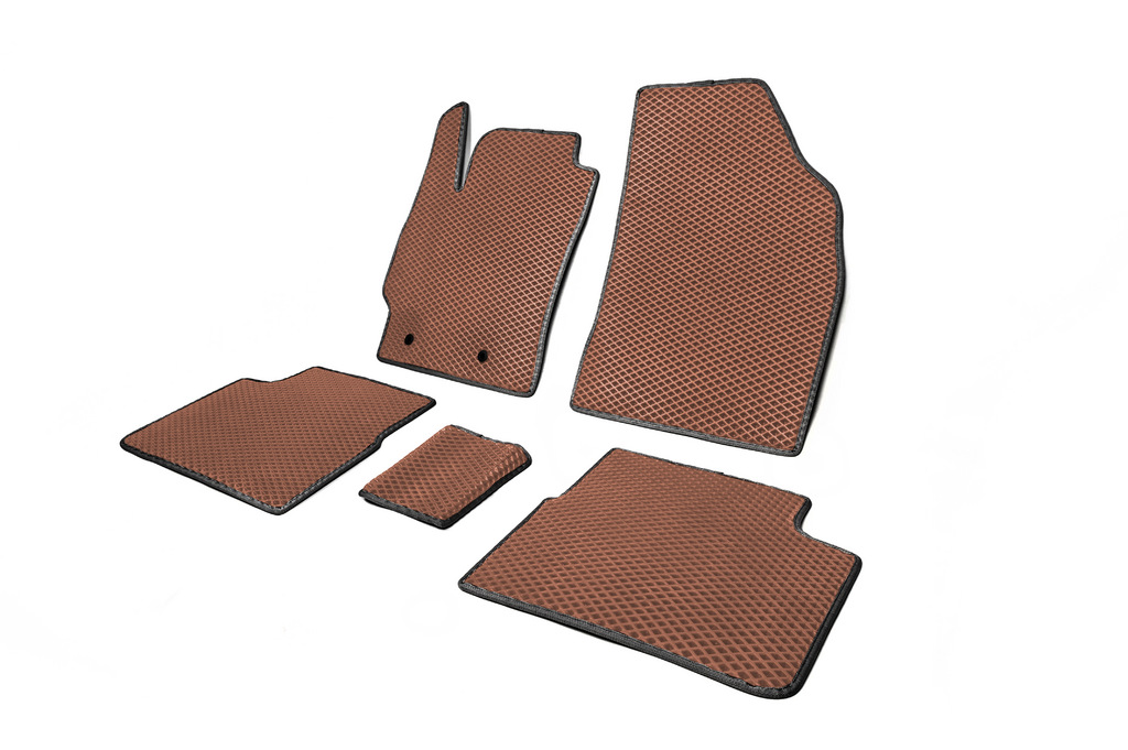 Килимки EVA (Коричневий) для Toyota Corolla 2007-2013 рр - фото 2