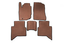Toyota Hilux 2006-2015 гг. Коврики EVA V1 (Коричневые) фото 1