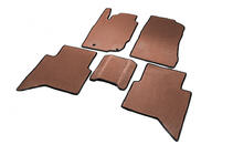 Toyota Hilux 2006-2015 гг. Коврики EVA V1 (Коричневые) фото 2