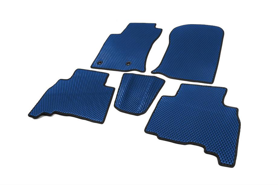 Toyota Land Cruiser Prado 150 2009-2023 гг. Коврики EVA (Синие) 7-местный, 2013-2022 Фото 2