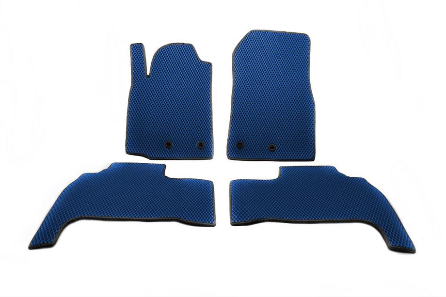Toyota Land Cruiser 200 2007-2021 гг. Коврики EVA (2012-2021, Синий) Image