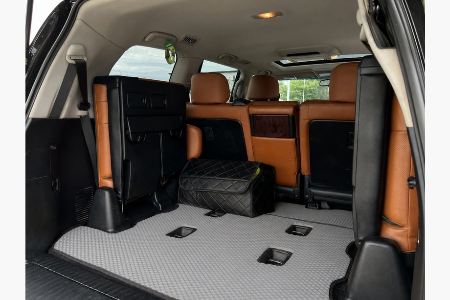 Lexus LX570/450d 2008-2022 гг. Коврик багажника 2 шт (EVA, 7 мест, Серый) Фото 1