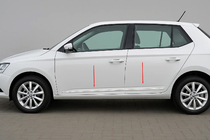 Skoda Fabia 2014-2021 гг. Молдинги на двери Нержавеющая сталь (4 шт) фото 1