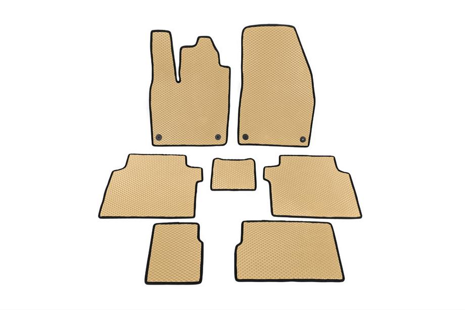 Volkswagen ID.6 2021- гг. Коврики EVA (Бежевые) Image