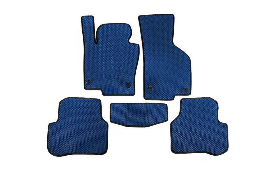 Volkswagen Passat B6 2006-2012 гг. Коврики EVA (Синие) Image
