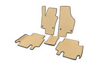 Volkswagen Sharan 2010-2023 гг. Полиуретановые коврики (2 ряд, EVA, Бежевые) фото 2