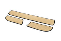 Mercedes Sprinter W907/W910 2018- гг. Полиуретановые коврики на пороги (3 шт., EVA, Бежевые) фото 2