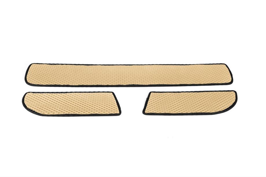 Mercedes Sprinter W907/W910 2018- гг. Полиуретановые коврики на пороги (3 шт., EVA, Бежевые) Image