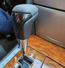 Toyota Land Cruiser 200 2007-2021 гг. Ручка КПП (Черная Кожа + Карбон) фото 1