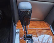 Toyota Land Cruiser 200 2007-2021 гг. Ручка КПП (Черная Кожа + Карбон) фото 2