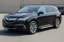 Acura MDX 2013-2020 гг. Боковые Подножки Shining V1 (2 шт., Алюминий) фото 1